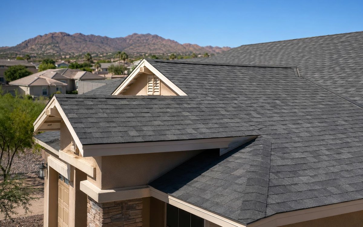 Asphalt shingle roof example