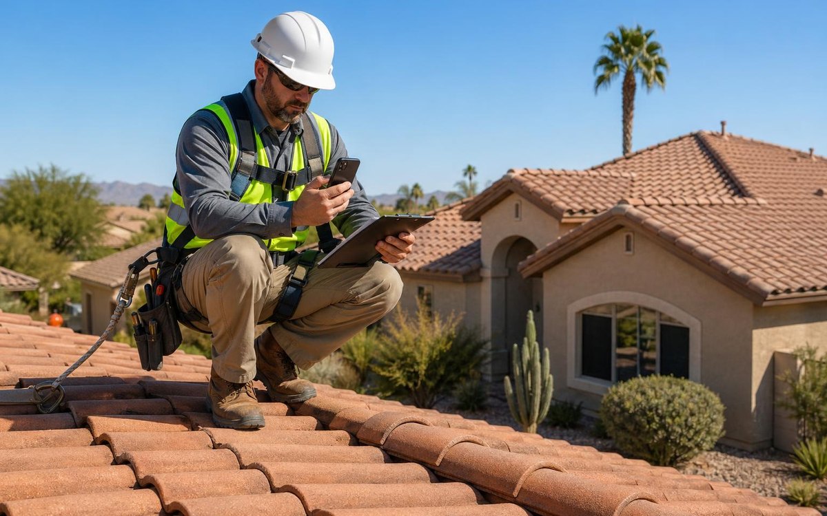 Roof inspection example